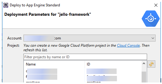 select project ID
